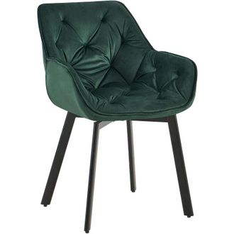 Clp Clp - Silla De Comedor Antigo Con Funda De Terciopelo Verde