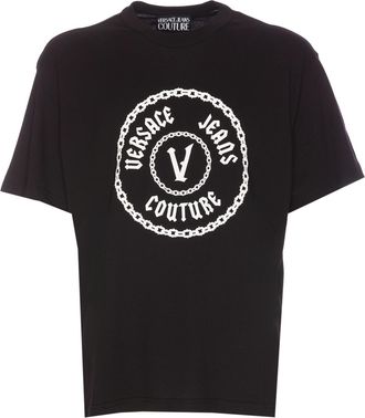 Versace Jeans Couture Gothic V-emblem T-shirt