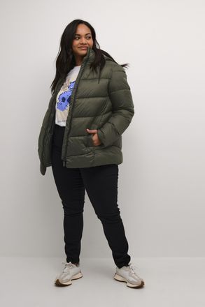 Kaffe Curve Jas KCsusanna Jas Regular fit dark green