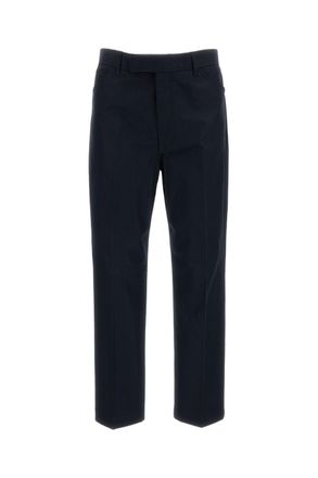 Thom Browne Blue Tailored Tapered-Leg Cotton Gabardine Chino Pants