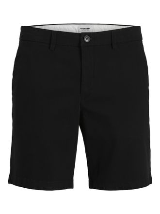 Jack & Jones Plus Size Cargoshorts JPSTCOLE DYLAN CARGO SHORTS MID PLS, Damen, Gr. 42 (4XL), N-Gr, schwarz, Web, Obermaterial: 98% Baumwolle, 2% Elasthan, JACK & JONES PLUSS