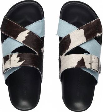 Freda Salvador Womens River Sandal In Denim/haircalf