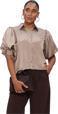 Notre-V Overhemden, Dames, Grijs, XS, Nv-Inka Blouse