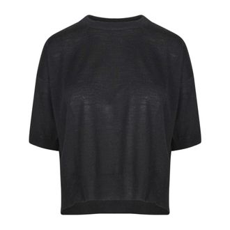 Jucca Round-neck Knitwear, female, Black, Size: M Round-neck Knitwear