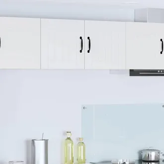 vidaXL Vidaxl Armadietto A Muro Lucca 2 Pz Bianco Legno Ingegnerizzato
