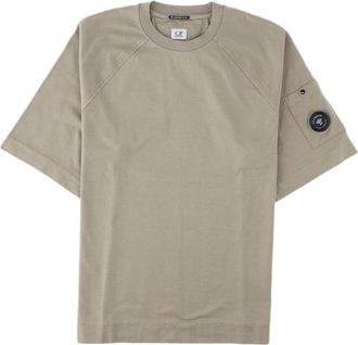 C.P. Company Grey Relaxed Fit Crew Neck Cotton T-Shirt