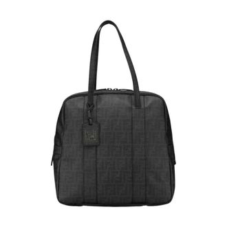 Fendi Pre-owned Zucca Coated Canvas Handbag - Dames - Vintage Shopper - Zwart - ONE Size - Vintage