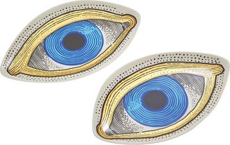 Jonathan Adler Set Of 2 Eye Trinket Trays