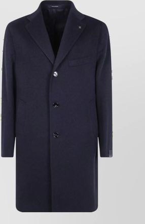 Tagliatore cashmere wool single-breasted coat