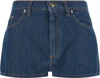 Versace Chambray Denim Shorts - Dames - Denim shorts - Blauw - W28 - Denim - Korte Broeken