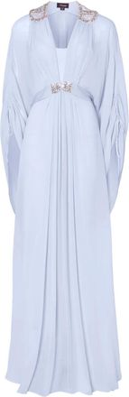 Temperley London Abito lungo con decorazione - Blu
