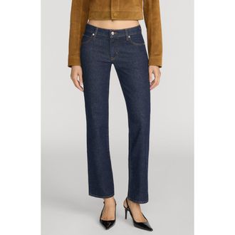 Frame Denim The Cigarette Crop Straight Leg Jeans in Rinse at Nordstrom, Size 23