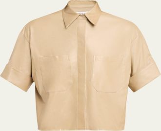 TWP My Newest Mistake Shirt in Leather