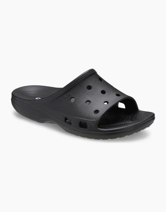 Crocs Womens Crocs Saturday EVA Womens Black Slides - Size: UK 8 / eu 41/42 / us w10