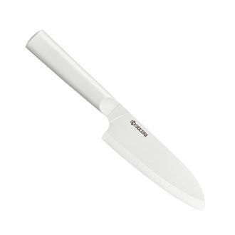 Kyocera Cuchillo Santoku Con Hoja De Cer&aacute;mica Blanca De 14 Cm - Tk-140wh-wh - Kyocera