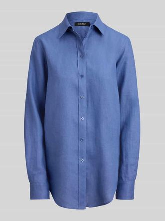 Lauren Ralph Lauren Relaxed Fit Leinenhemd aus reinem Leinen in Hellblau, Gr&ouml;&szlig;e XL