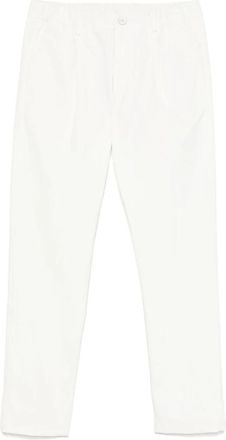 Herno Cotton Feel Broek met Trekkoord - Heren - Slim Fit Broeken - Wit - S - Katoen - Broeken