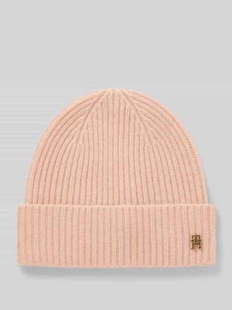 Tommy Hilfiger Mütze aus reinem Kaschmir in Hellrosa, Größe 1