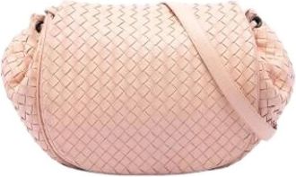 Bottega Veneta Borsa a tracolla in nappa intrecciata Pre-owned - - Pre-owned - Donna - Rosa - ONE SIZE