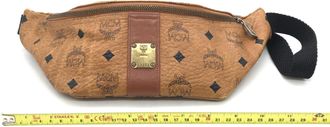 MCM Leather Waist Bag With Logo Womens Pattern (Pre-Owned)