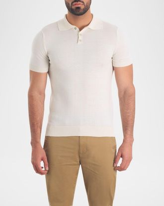 Jared Lang Mens Pima Cotton Polo Shirt