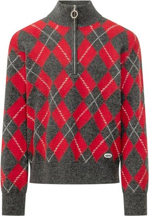 Ami Grey Mock Collar Sweater