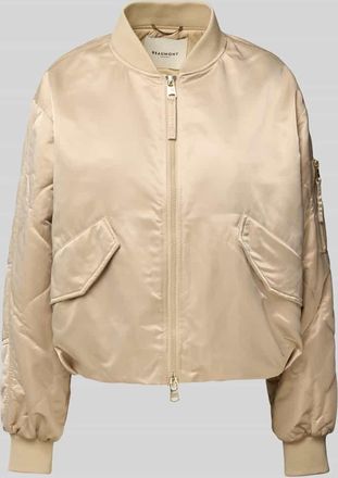 Beaumont Amsterdam Bomberjacke mit Zweiwege-Rei&szlig;verschluss Modell HADY in Beige, Gr&ouml;&szlig;e 46