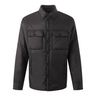 Dsquared2 Licht Gewatteerd Shirt Zwarte Jas