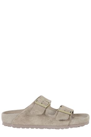 Birkenstock Taupe Arizona Suede Leather Sandals