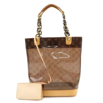Louis Vuitton Sac Ambre Monogram Vinyl Brown Plastic Handbag (Pre-Owned)