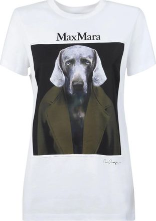 Max Mara Mujer, Camisetas, Blanco, Talla: M