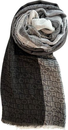 Borbonese Modal Women Scarf with Micro Fringe from Womens Italy