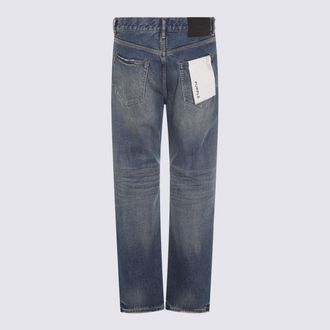 Purple Mens Jeans Mid Indigo _co