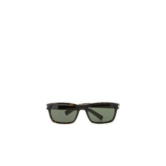 Saint Laurent Sunglasses, male, Brown, Size: ONE SIZE Rectangular Frame Eye Protection Accessories