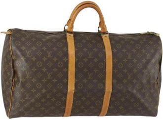 Louis Vuitton Pre-owned Canvas Weekendtas - Dames - Vintage Weekendtas - Bruin - ONE Size - Vintage