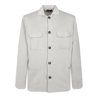 Dell'Oglio Light Jackets, male, Gray, Size: 2XL Field Jacket