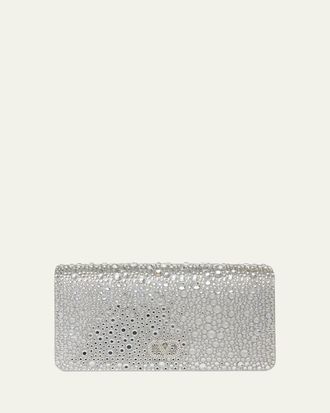 Valentino Garavani Crystal VLogo Clutch Bag