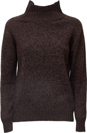 Zanone Crater Neck Turtleneck - Dames - Coltruien - Bruin - 2XS - Truien & Vesten