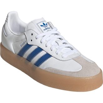 adidas Sambae Sneaker in Ftwr White/Blue/Clear Sky at Nordstrom, Size 7.5