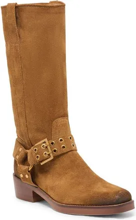 Dolce Vita Rusty Tall Boot in Brown Suede at Nordstrom, Size 6.5