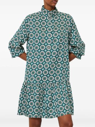 Marc O'Polo Gelaagde jurk met geometrisch patroon - Blauw