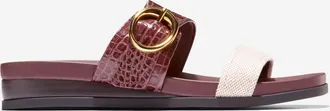 Cole Haan Womens Oaklynn Double Band Footbed Sandals - Brown Size 10.5