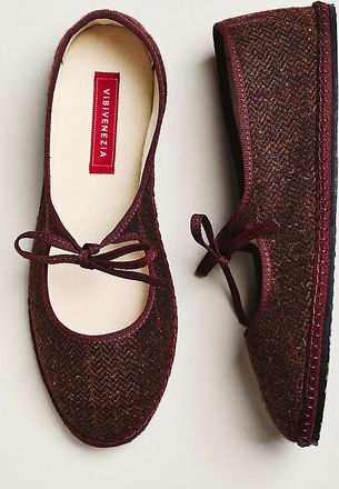 Vibi Venezia Brigitte Bow-Tie Mary Jane Flats