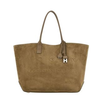 Hogan Tote Bag - female - Hogan - Shopping Bags - Brown - ONE SIZE - Bags