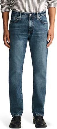 Mavi Zach Straight Leg Jeans in Mid Brushed Classic at Nordstrom, Size 30 X 30