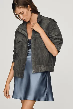 Dolan Faux-Suede Utility Jacket