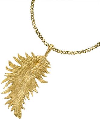 Dower & Hall Large Feather Pendant