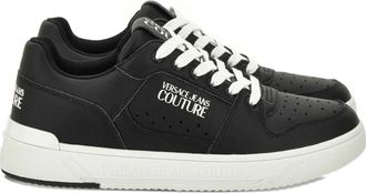 Versace Jeans Couture Sneakers in pelle con logo - Nero