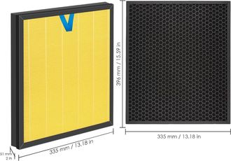 OEM Filtros De Repuesto Vital 200s Pet Care (paquete De 2), Compatibles Con Los Purificadores De Aire Levoit Vital 200s Y Vital 200s-p, Filtro Hepa H13, F