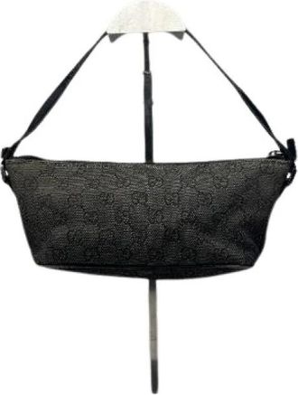 Gucci Pre-owned Shoulder Bags, female, Black, Size: ONE SIZE Pre-owned Vintage Shoulder Bag